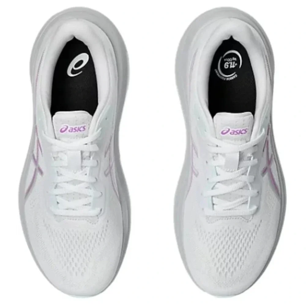 Womens Sz 11-ASICS GT-1000 13 Running Shoes Athletic Casual White/Lavender Glow